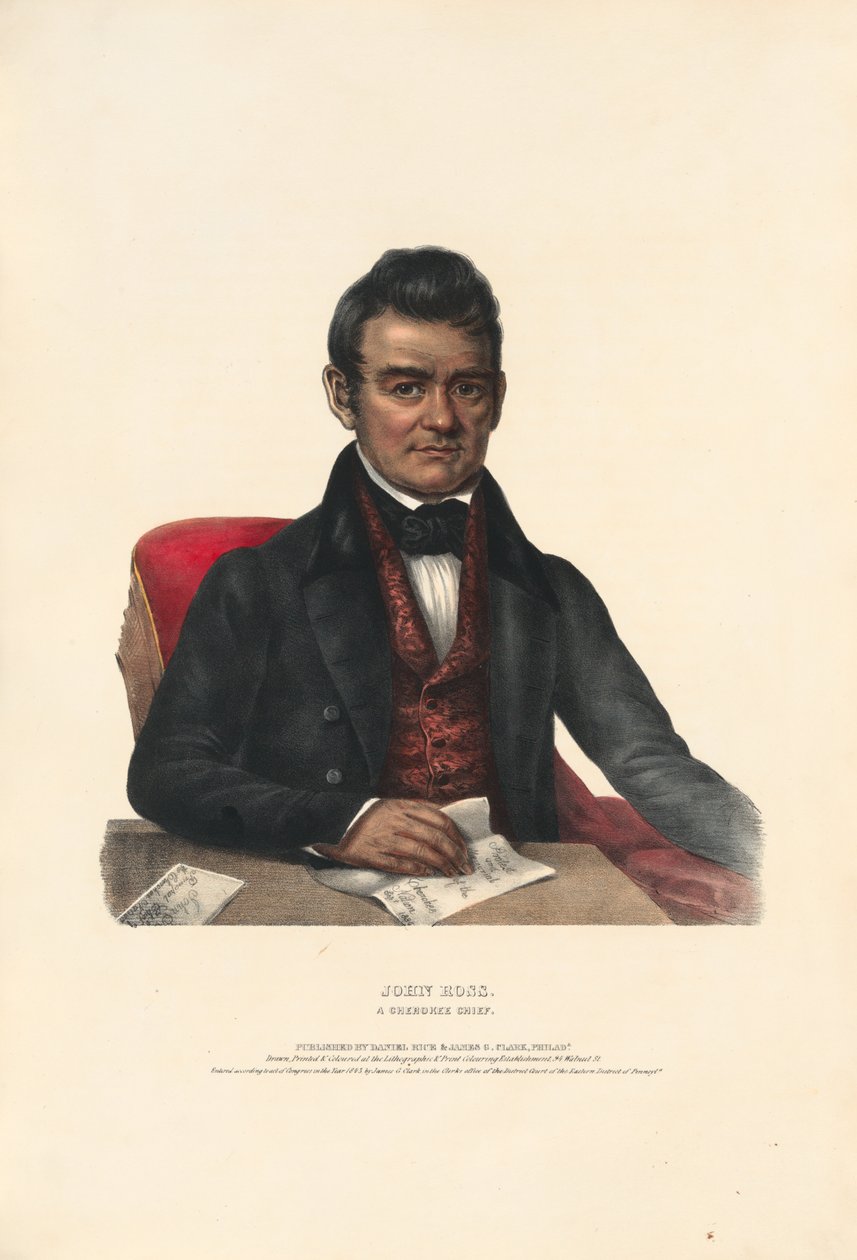 John Ross – cherokee-päällikkö tekijältä Charles Bird King