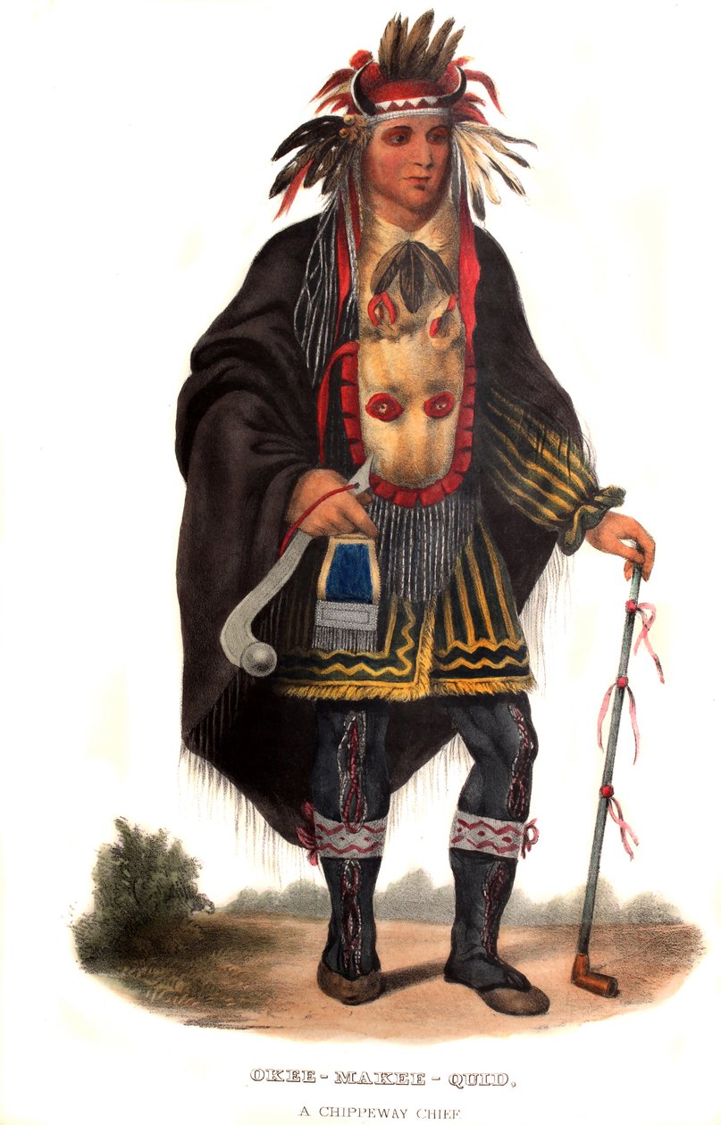 Okeemakeequid, Chippewayn päällikkö tekijältä Charles Bird King