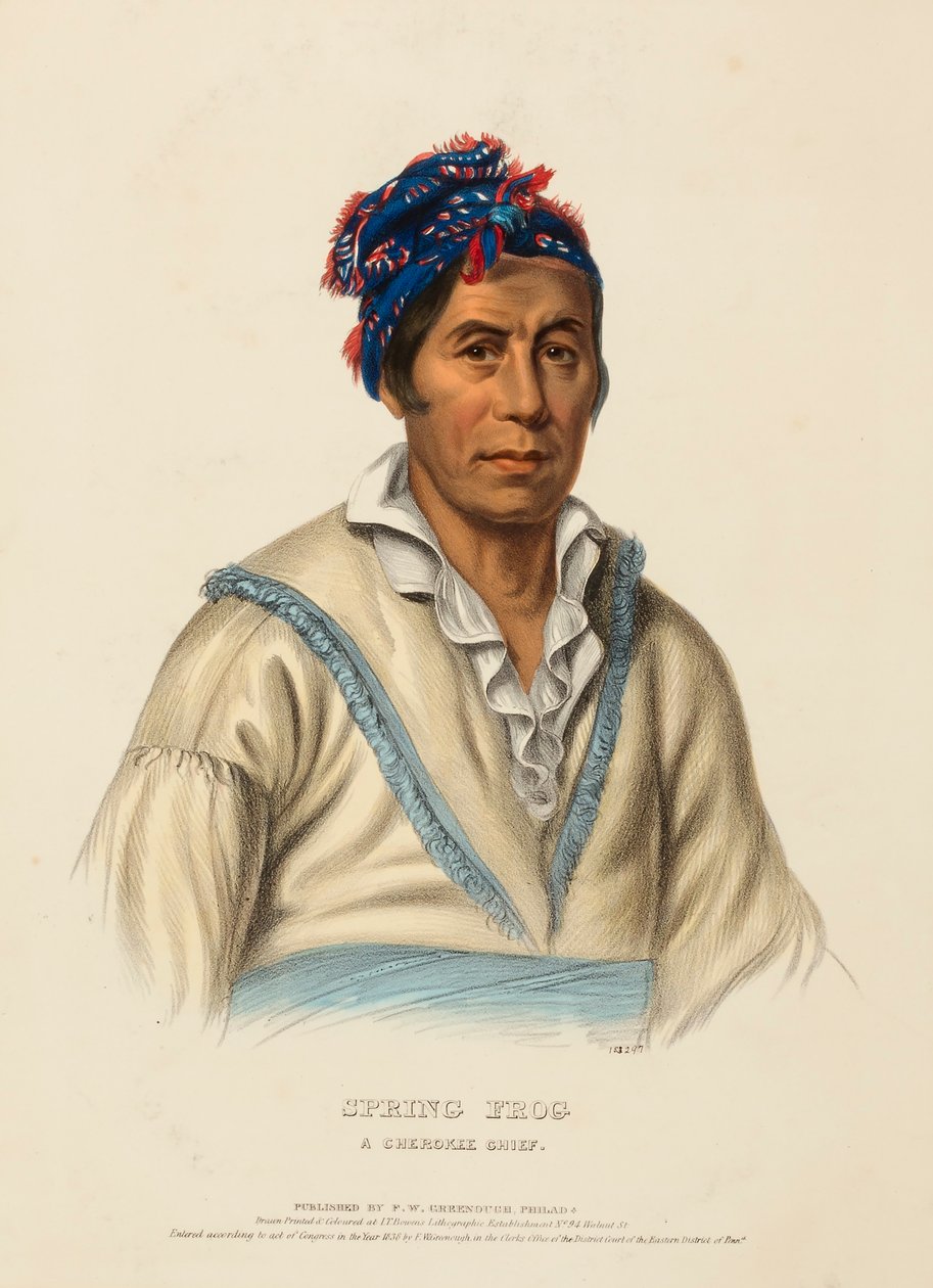 KEVÄTSUOMI. A CHEROKEE CHIEF, Pohjois-Amerikan intiaaniheimojen historiasta. tekijältä Charles Bird King