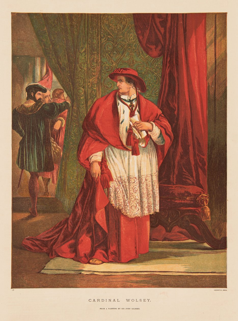 Kardinaali Thomas Wolsey tekijältä Charles Blair & Leighton George Cargill (1826 95) (Leighton Bros) Leighton