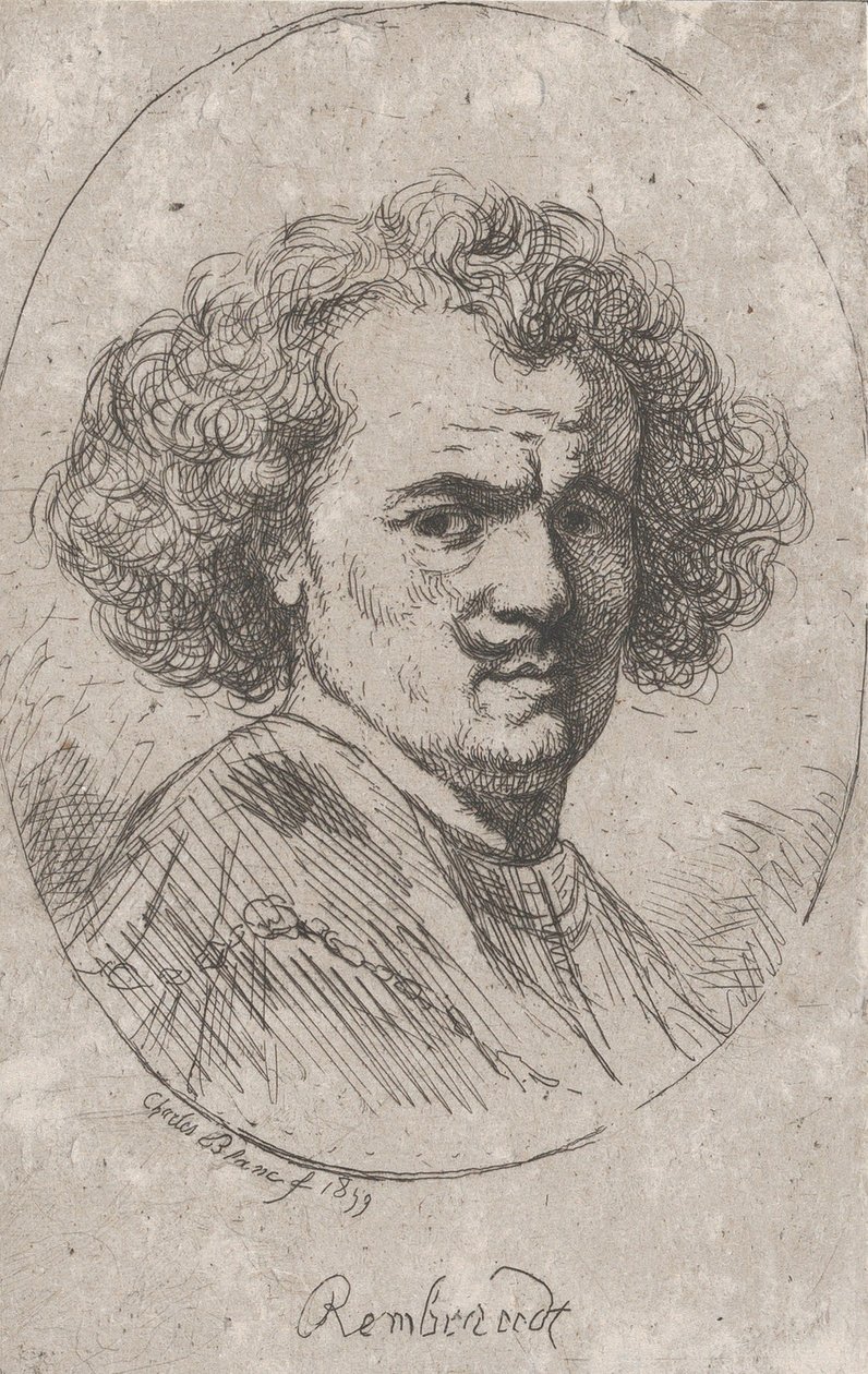 Rembrandtin muotokuva, 1859. tekijältä Charles Blanc