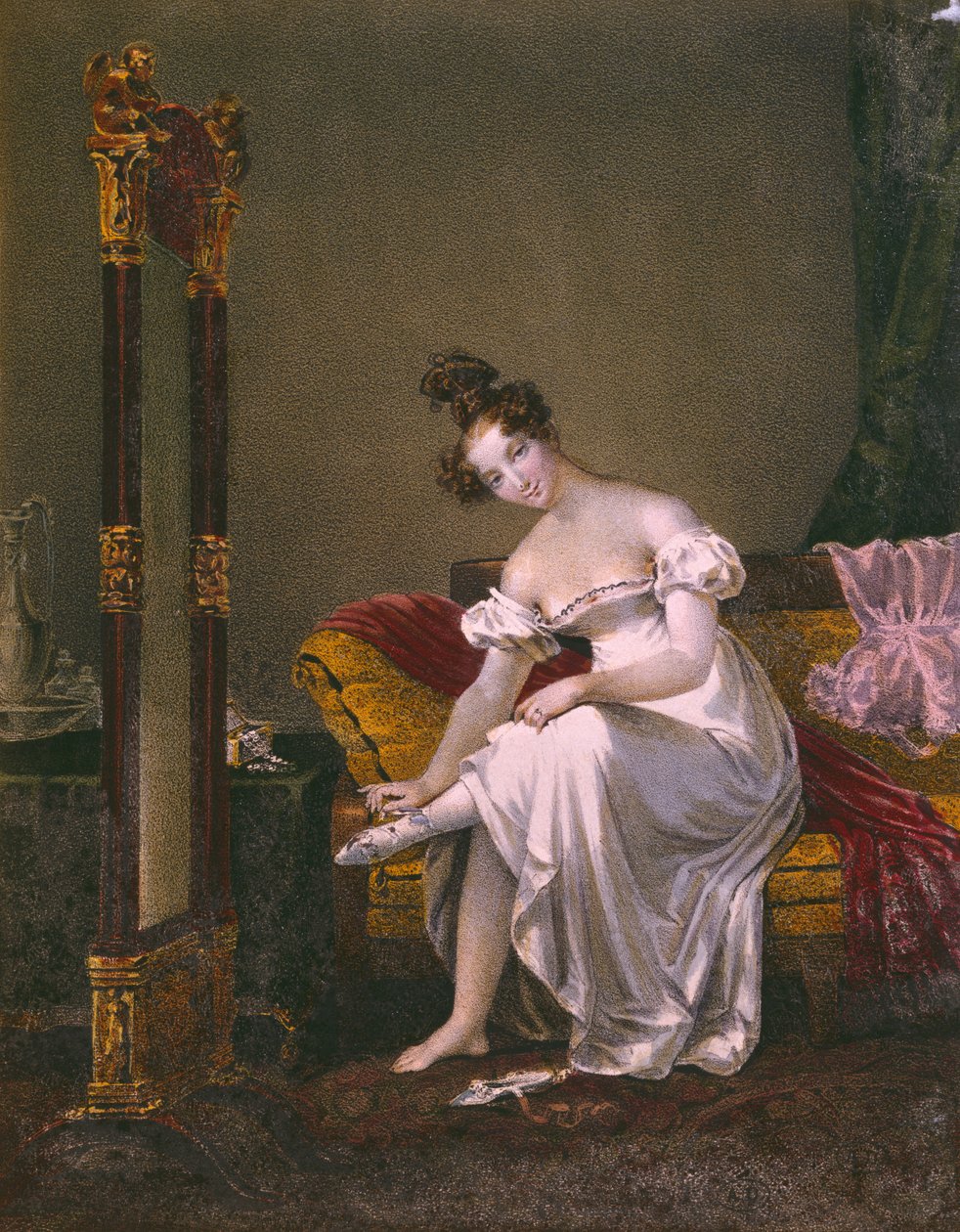 O Neglige, c.1830 finlandês tekijältä Charles Boulanger de after Boisfremont