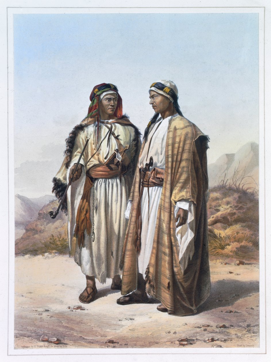 Mahazi ja soualeh beduiini, 1848 tekijältä Charles Bour