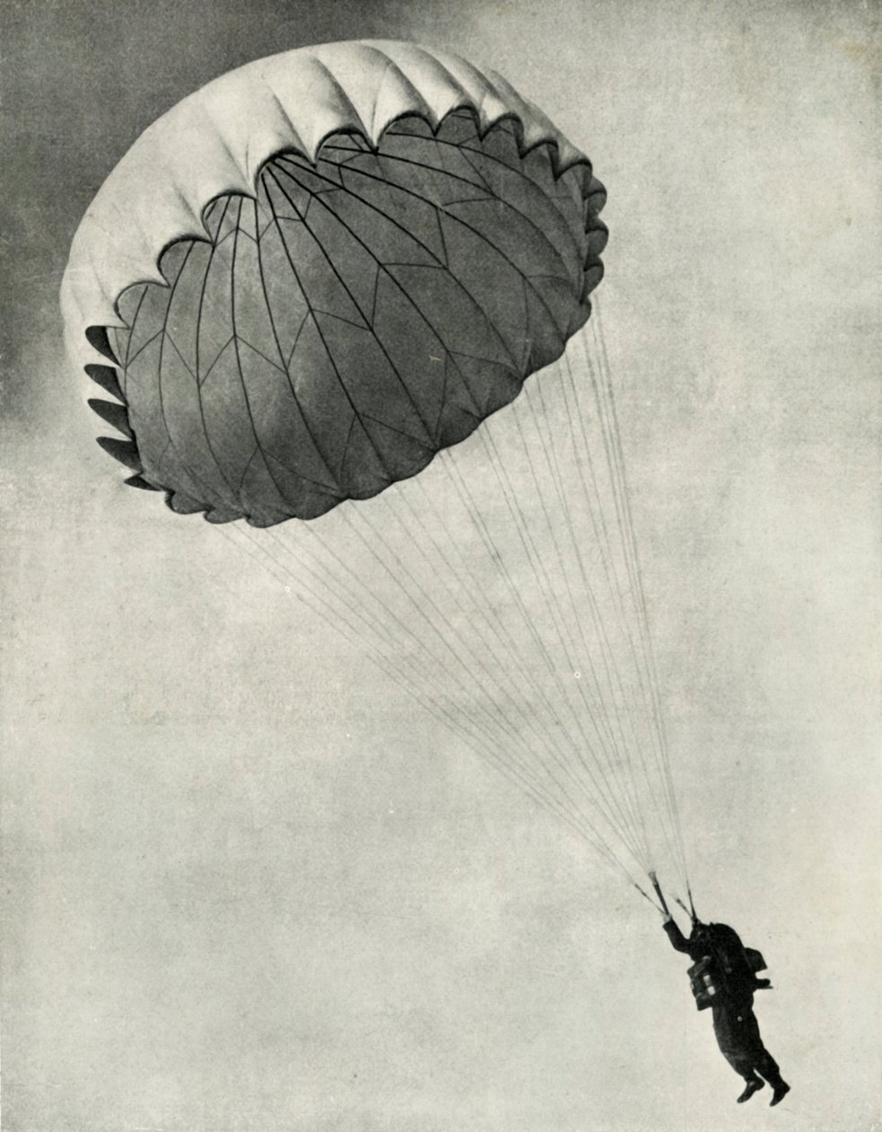 Lentäjä laskuvarjolla toisen maailmansodan aikana, 1941. tekijältä Charles Brown