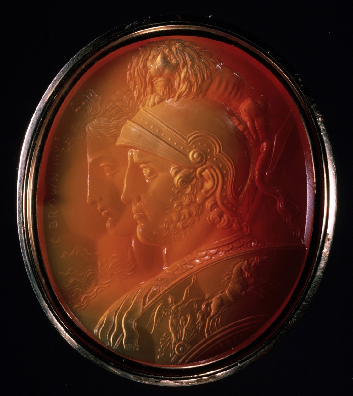Cameo Marsin ja Bellonan kanssa, noin 1784 tekijältä Charles Brown