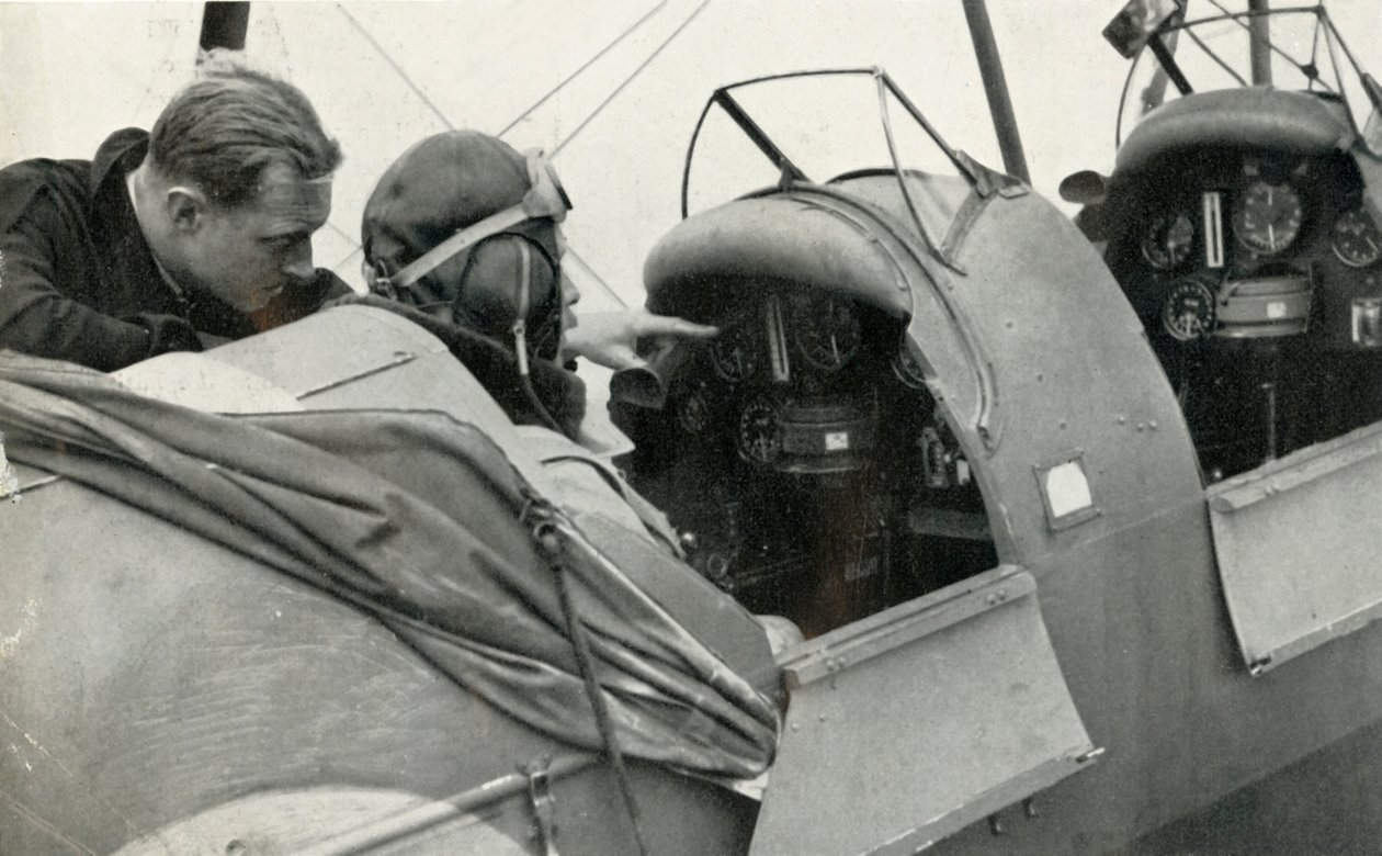 RAF-lentäjä oppi lentämään toisen maailmansodan aikana, 1941. tekijältä Charles Brown