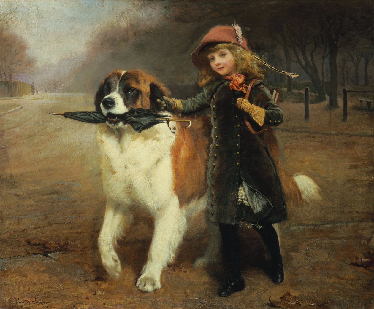 Kouluun, 1883 tekijältä Charles Burton Barber