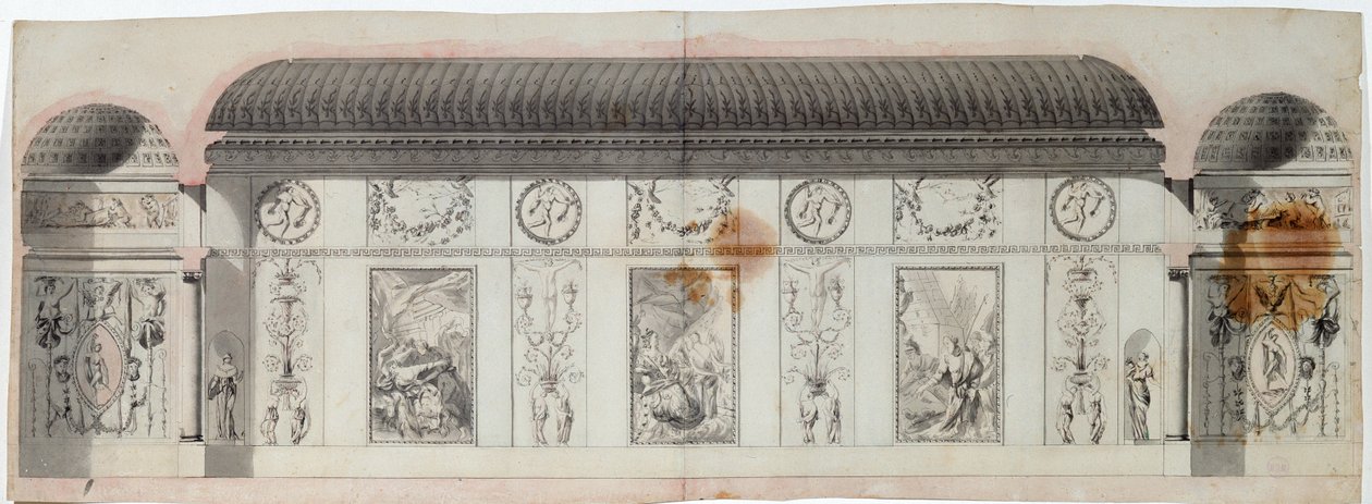 Katariinan palatsin sisustussuunnittelu, Tsarskoje Selo, Venäjä, 1780-luku tekijältä Charles Cameron