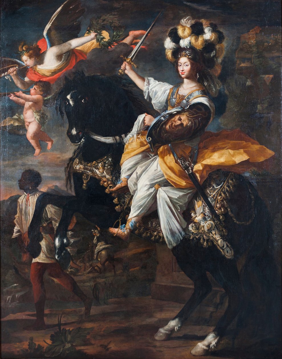 Christine Marie Ranskasta 1606-1663, Savoyn herttuatar, Minerva, noin 1663. tekijältä Charles Claude Dauphin