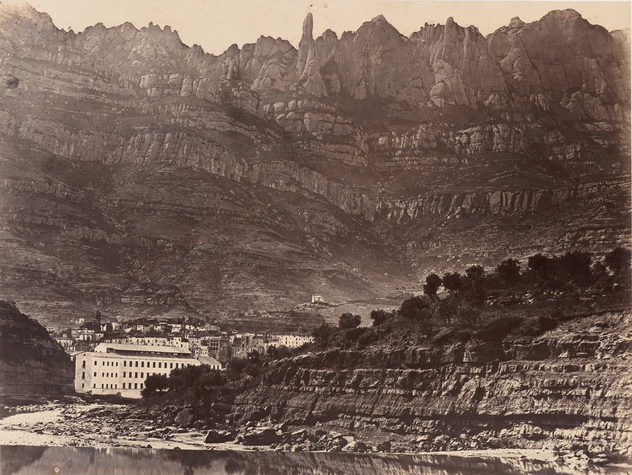 Monserrat, Yleinen näkymä vuorelle Monistrolista, 1860. tekijältä Charles Clifford