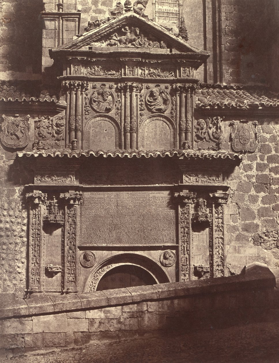 Pyhän Hengen luostarin portaali, Salamanca, 1853. tekijältä Charles Clifford