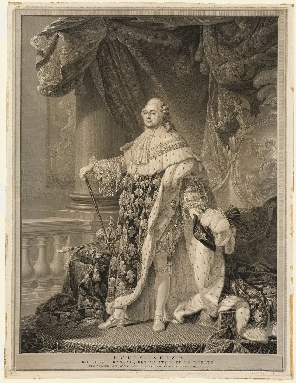 Ludvig XVI tekijältä Charles Clément Bervic