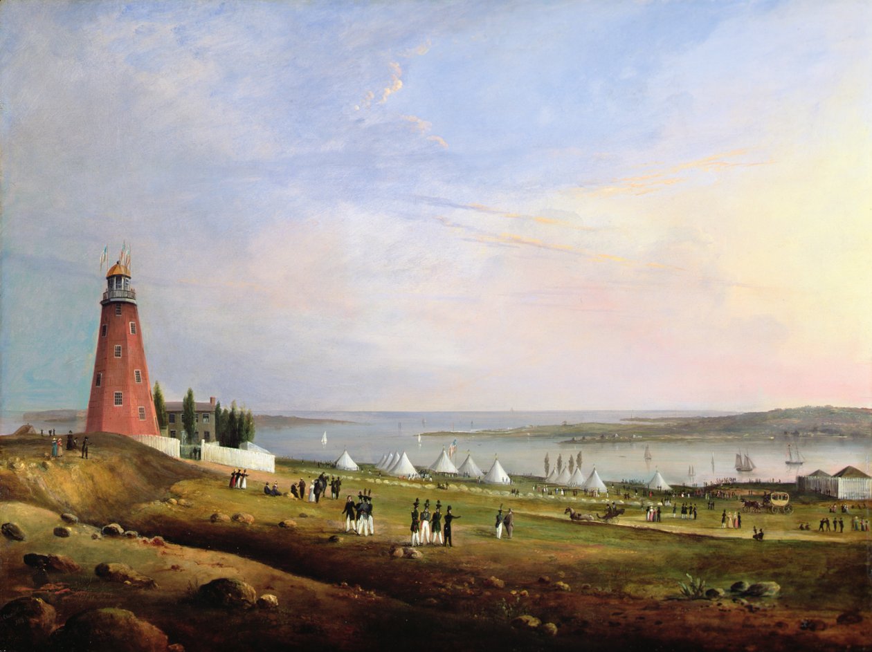 Boston Rifle Rangersin viihdettä Portland Rifle Clubissa Portlandissa tekijältä Charles Codman