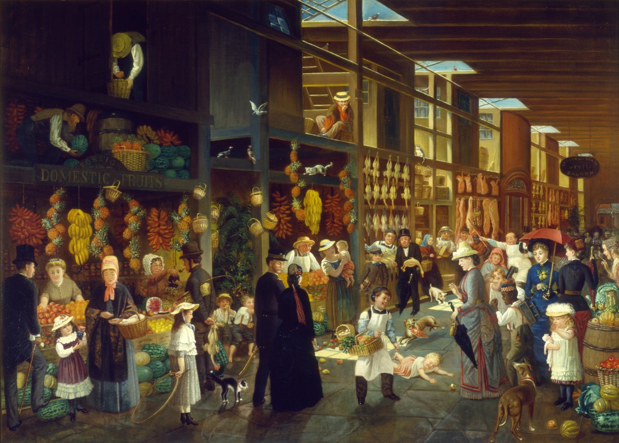 Laki saa elää! Mitä teet, kulta, n. 1872 (öljy pellavalle) tekijältä Charles Cole Markham