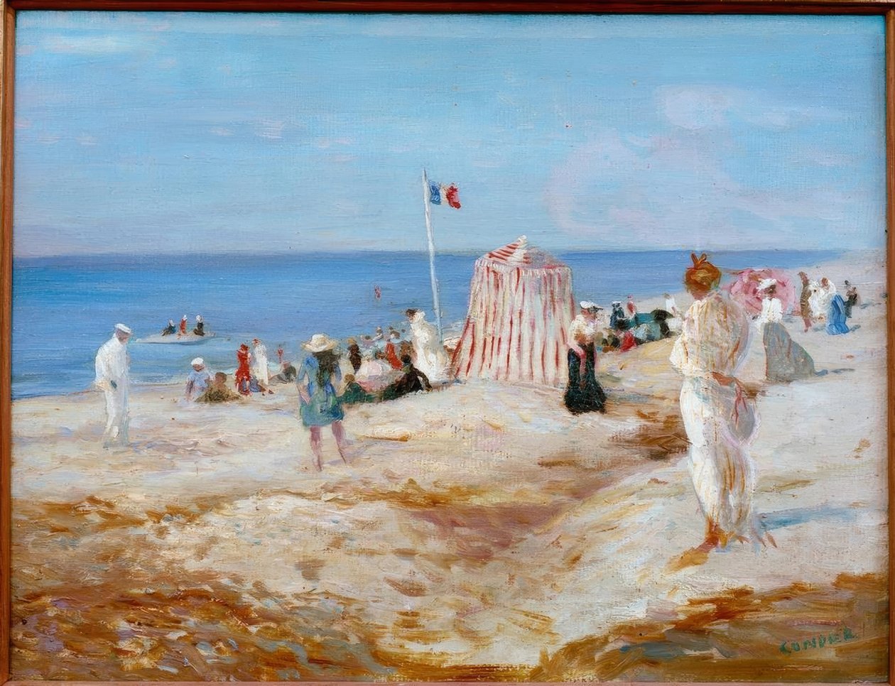 Rantakohtaus Dieppe tekijältä Charles Edward Conder