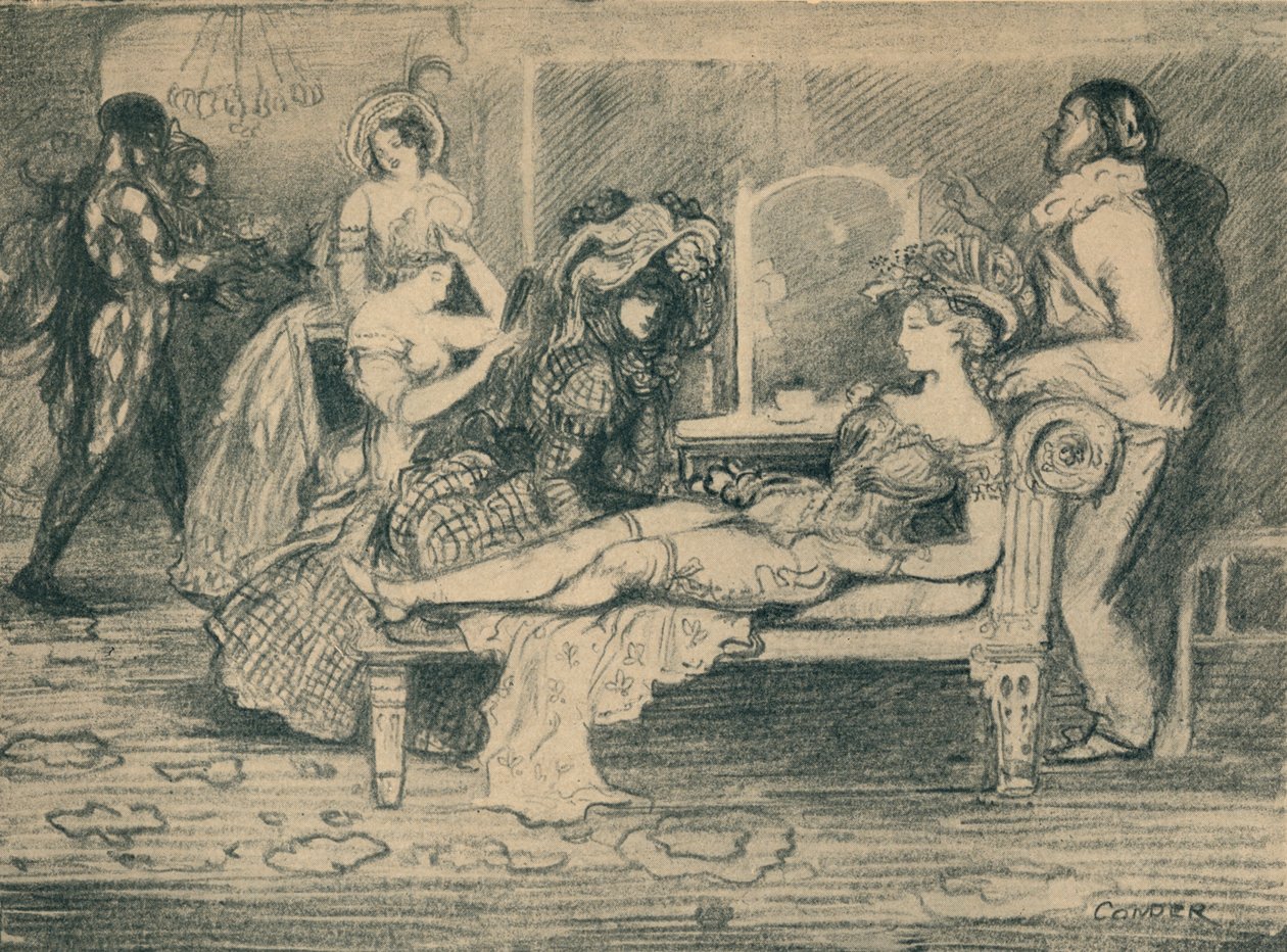 Vihreä huone, 1904, 1935. tekijältä Charles Edward Conder