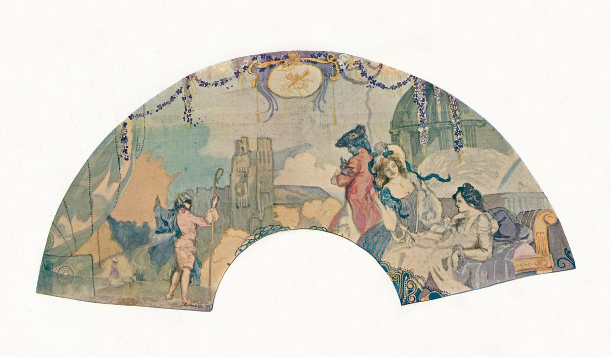 Romanttinen retki, 1899 tekijältä Charles Edward Conder