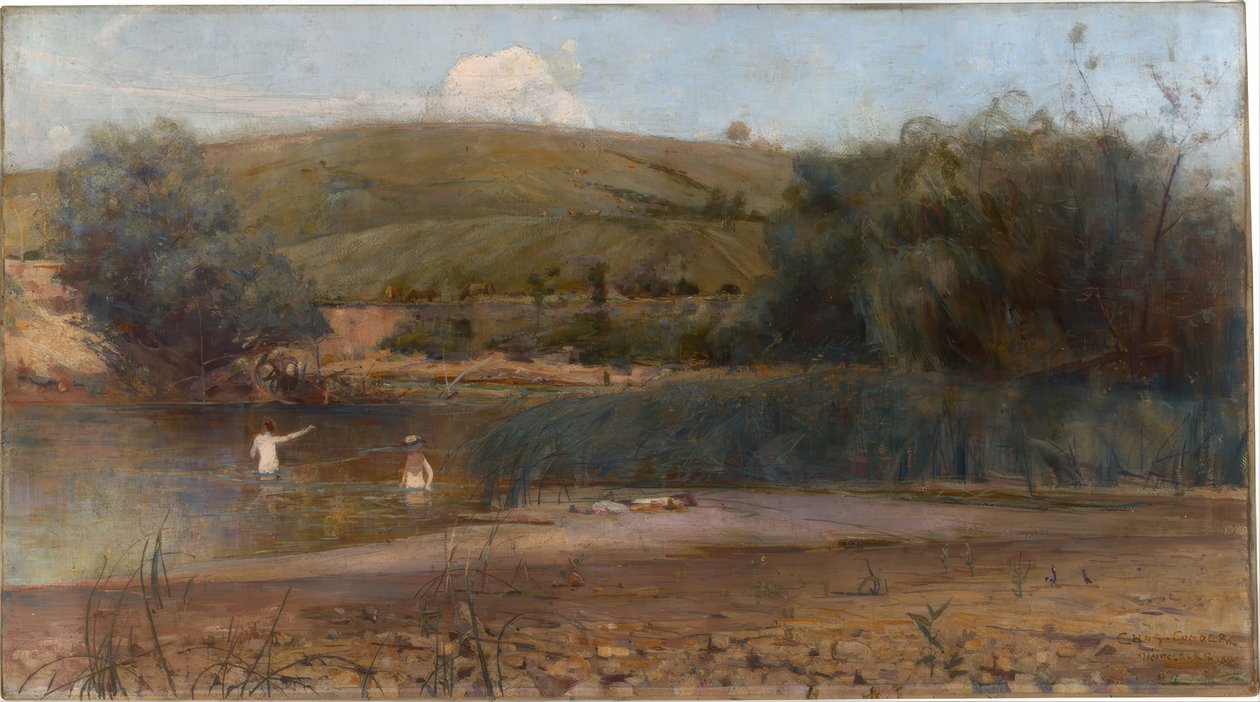 Yarra, Heidelberg tekijältä Charles Edward Conder