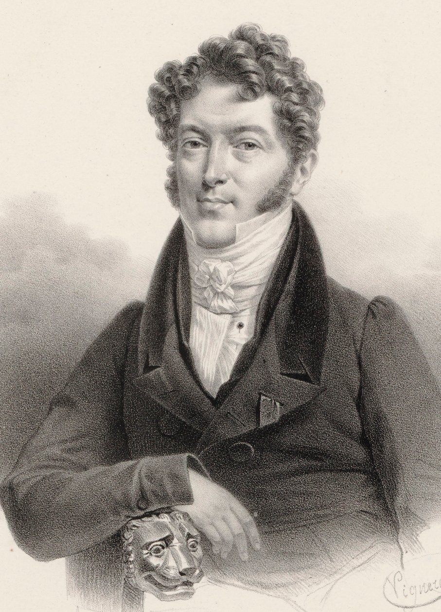 Viulisti ja säveltäjä Charles Philippe Lafontin muotokuva 1781-1839. tekijältä Charles Constans