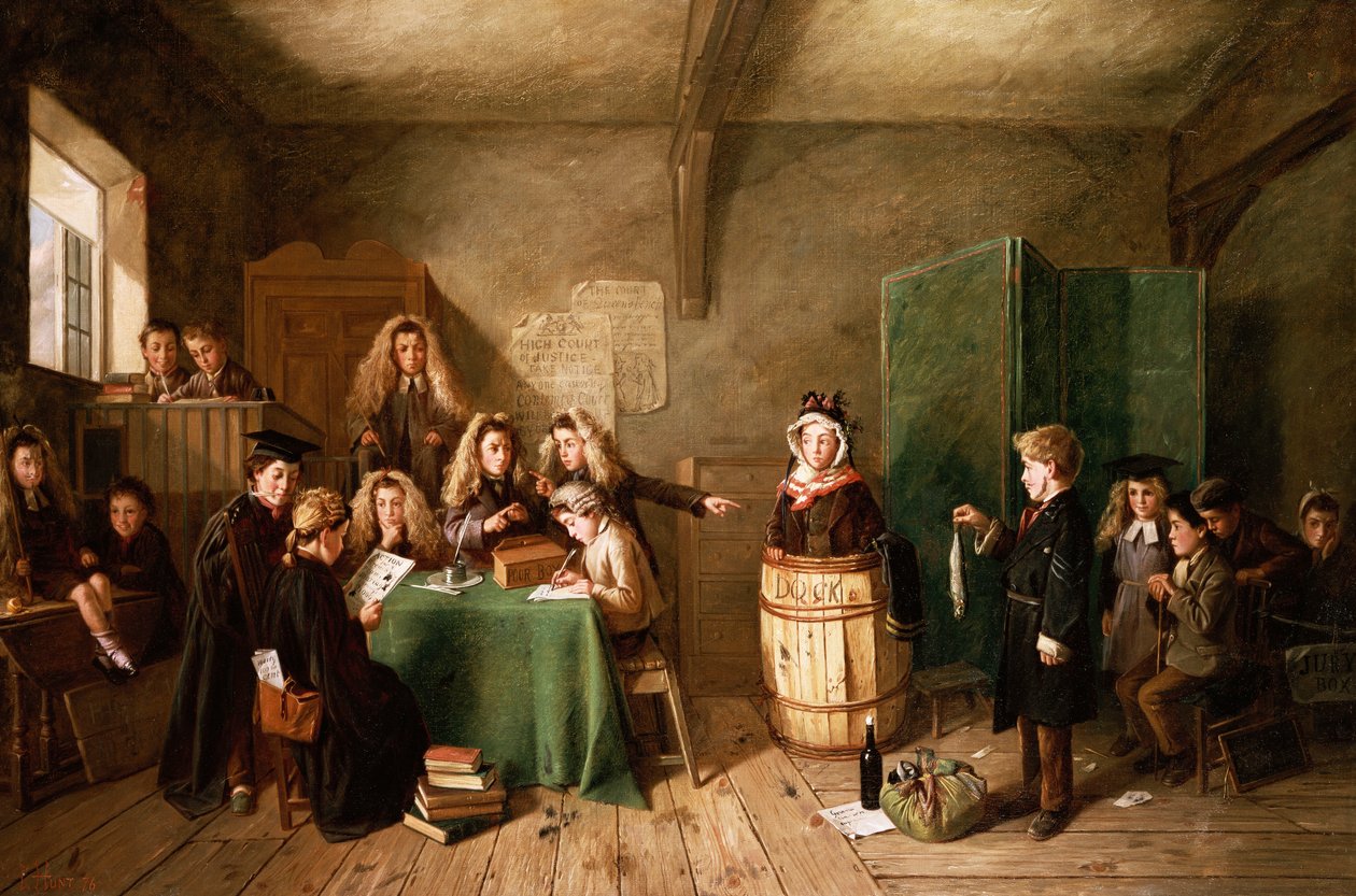 Tapahtukoon oikeus, 1876 tekijältä Charles Cooper Henderson