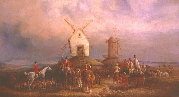 The Meet (öljy kankaalle) tekijältä Charles Cooper Henderson