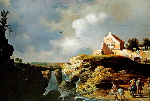 Ratsumiehet maisemassa tekijältä Charles Cornelisz de Hooch
