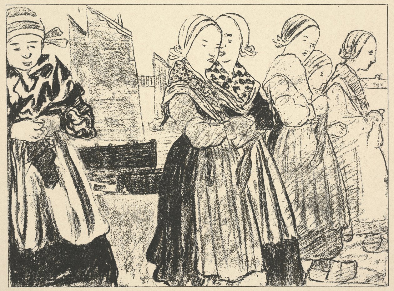 Breton naiset tekijältä Charles Cottet