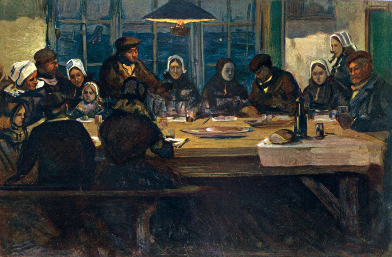 Jumalan ateria, 1899. tekijältä Charles Cottet