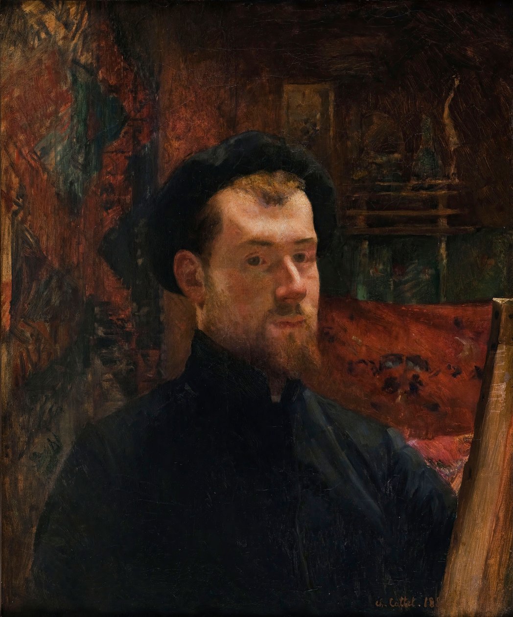 Omakuva, c. 1886-1888. tekijältä Charles Cottet