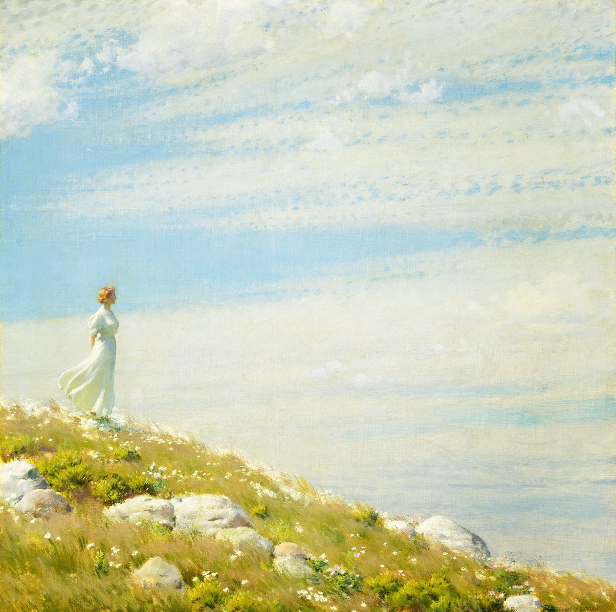 Tuulinen päivä tekijältä Charles Courtney Curran