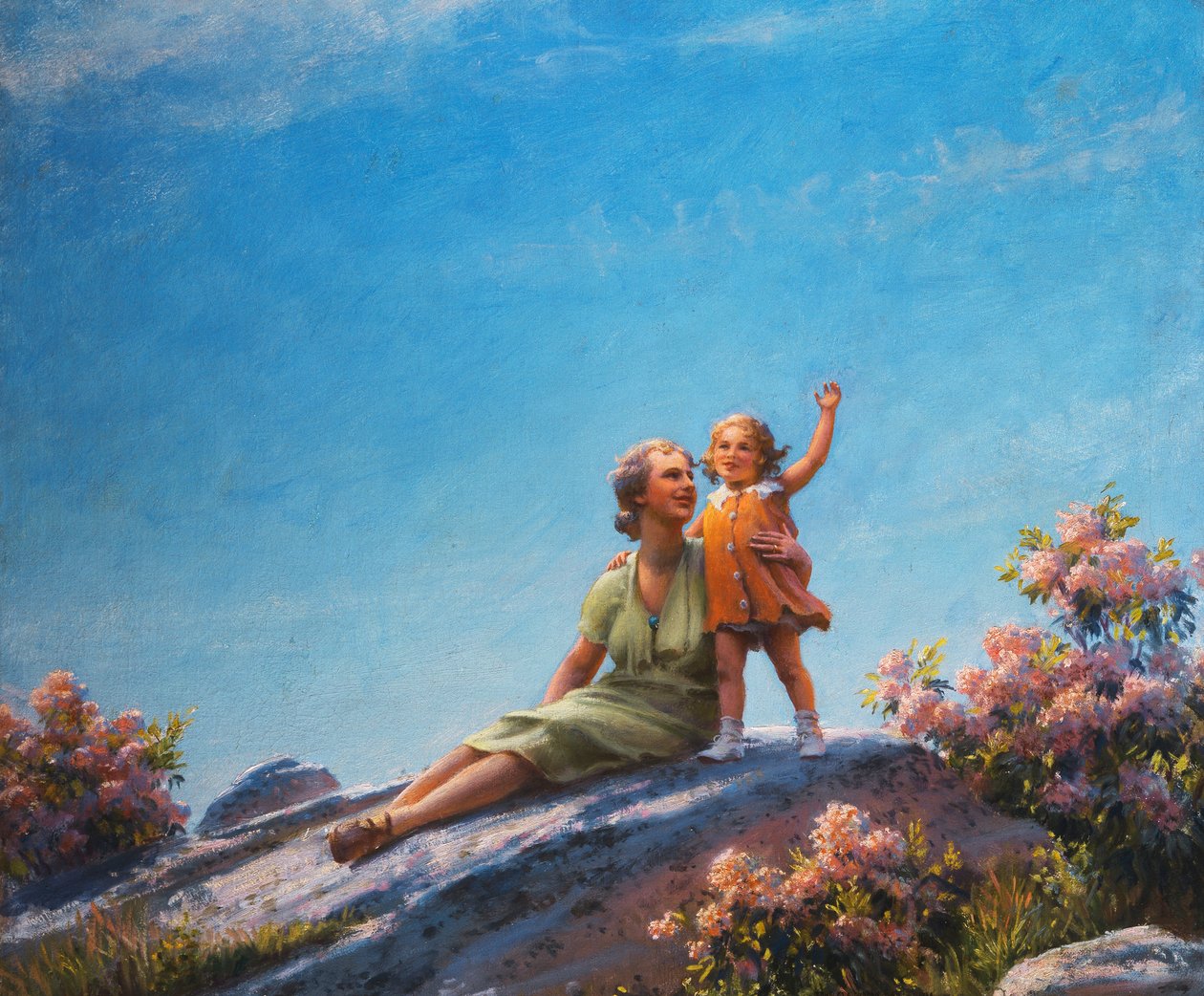 Onnellinen hetki tekijältä Charles Courtney Curran