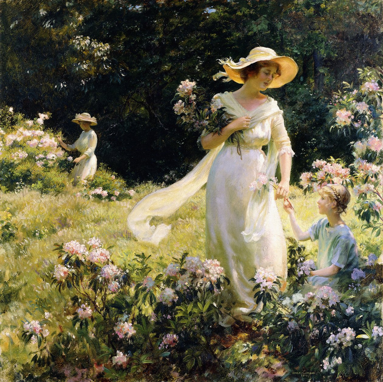 Laakerinkukkien joukossa tekijältä Charles Courtney Curran