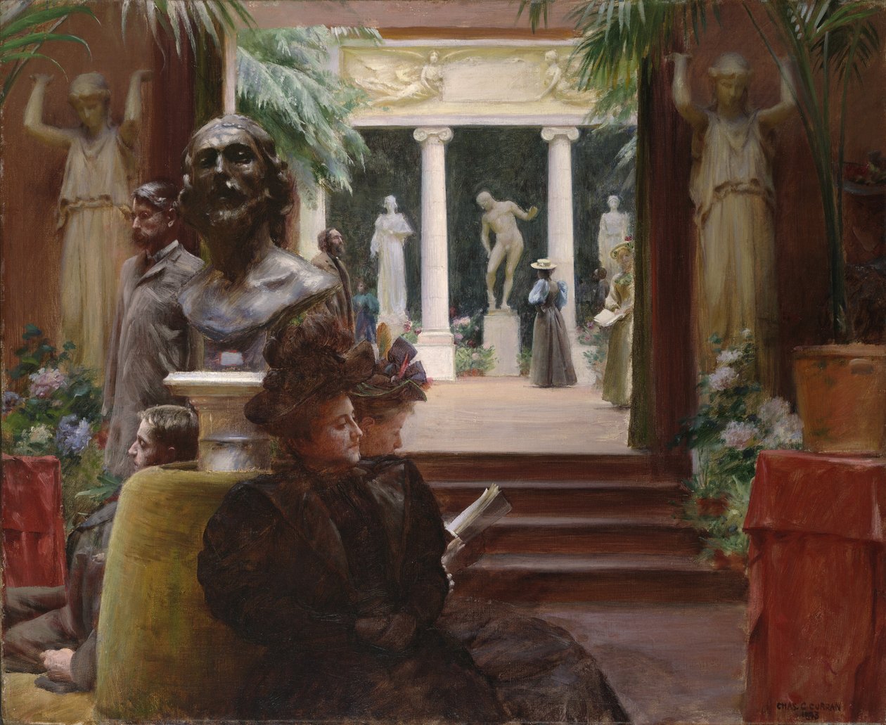 Veistosnäyttelyssä 1895 tekijältä Charles Courtney Curran