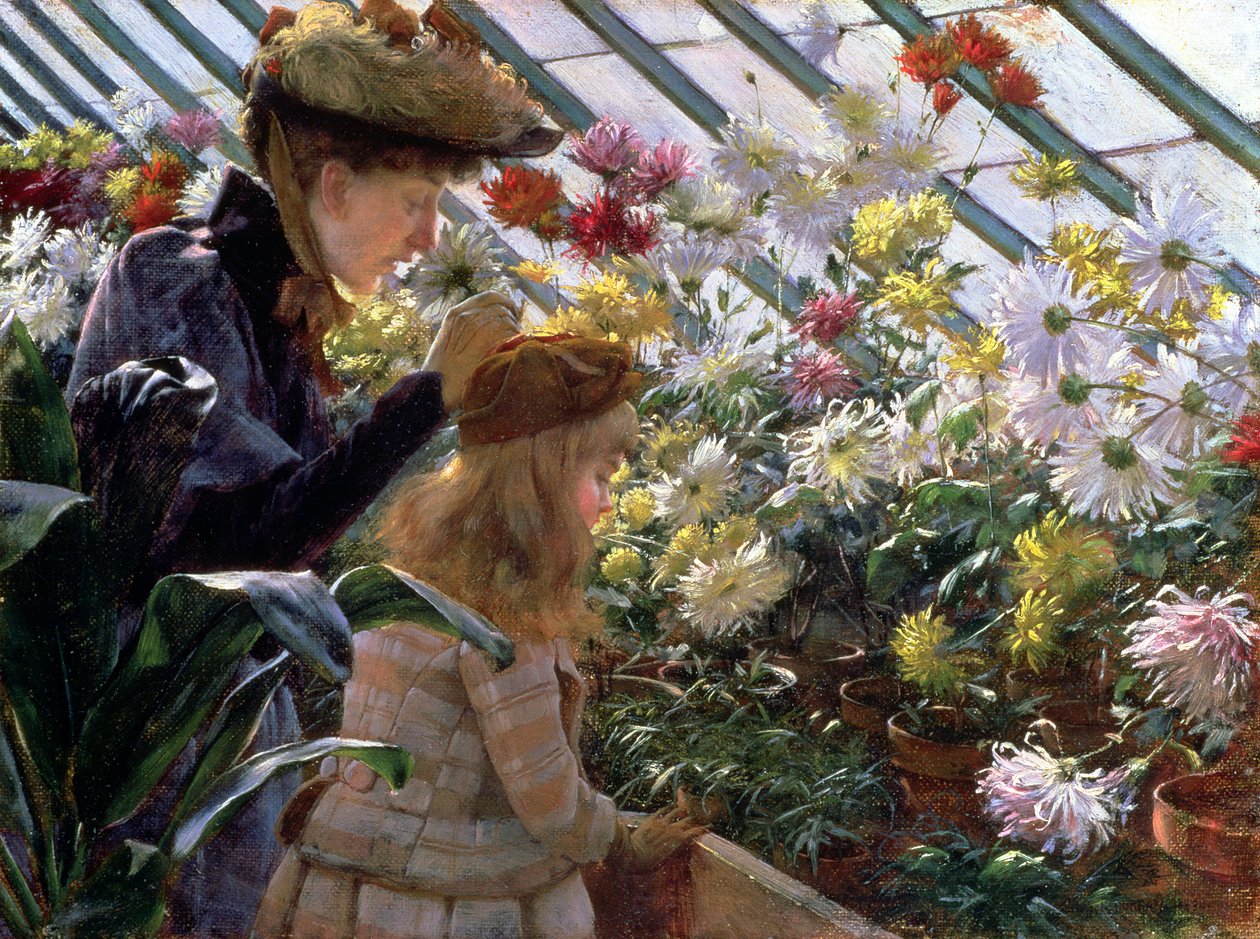 Krysanteemit tekijältä Charles Courtney Curran