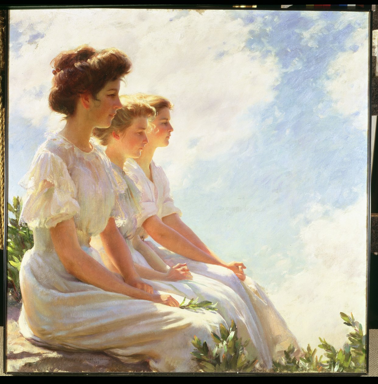Huonekalut ja erilaiset esineet 1100- ja 1300-luvuilta tekijältä Charles Courtney Curran