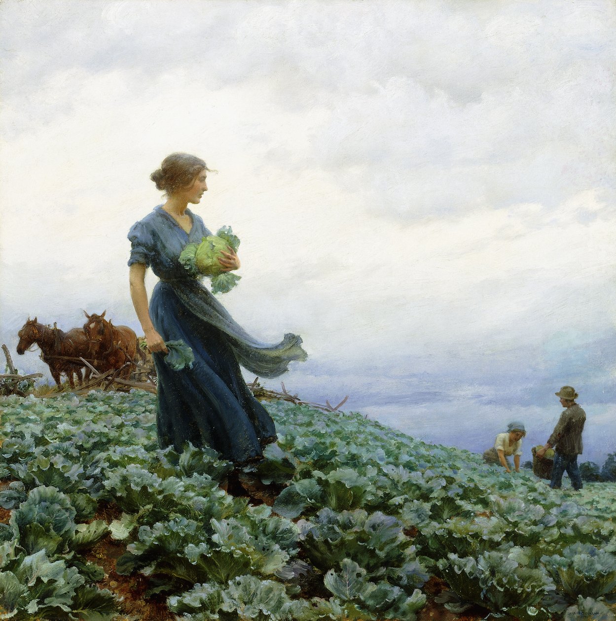 Kaalipelto tekijältä Charles Courtney Curran