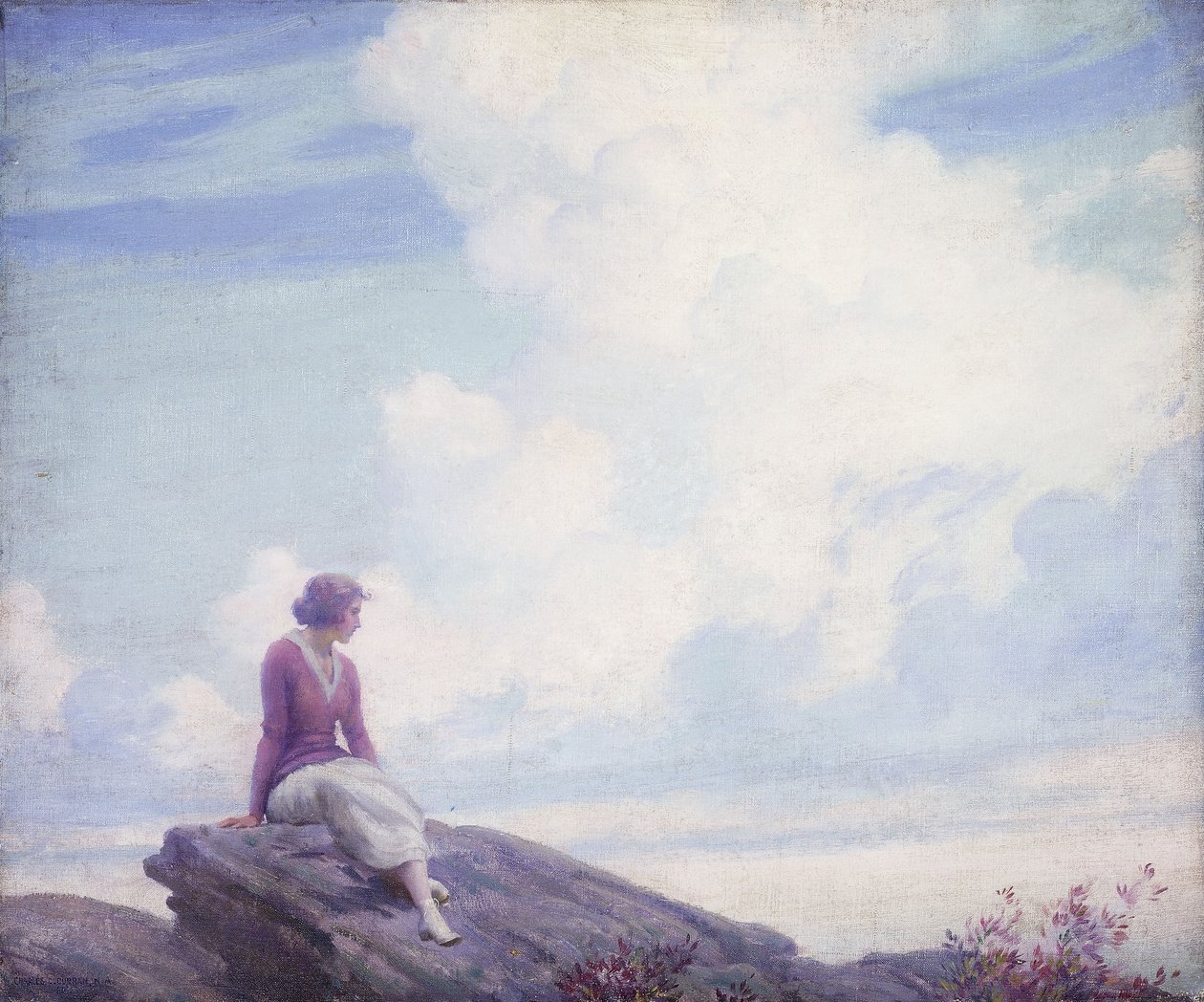 Vaaleanpunainen Pilvi tekijältä Charles Courtney Curran