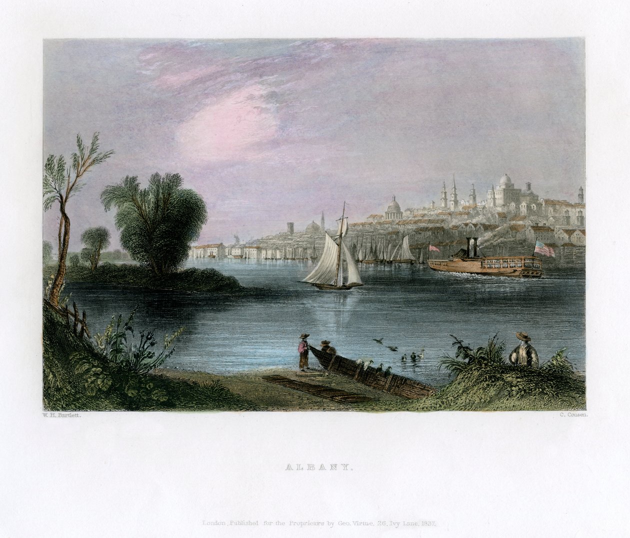 Albany, New York, Yhdysvallat, 1837. tekijältä Charles Cousen