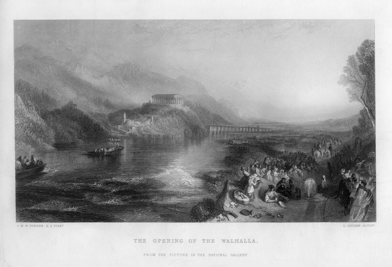 Walhallan avajaiset, 1800-luku. tekijältä Charles Cousen