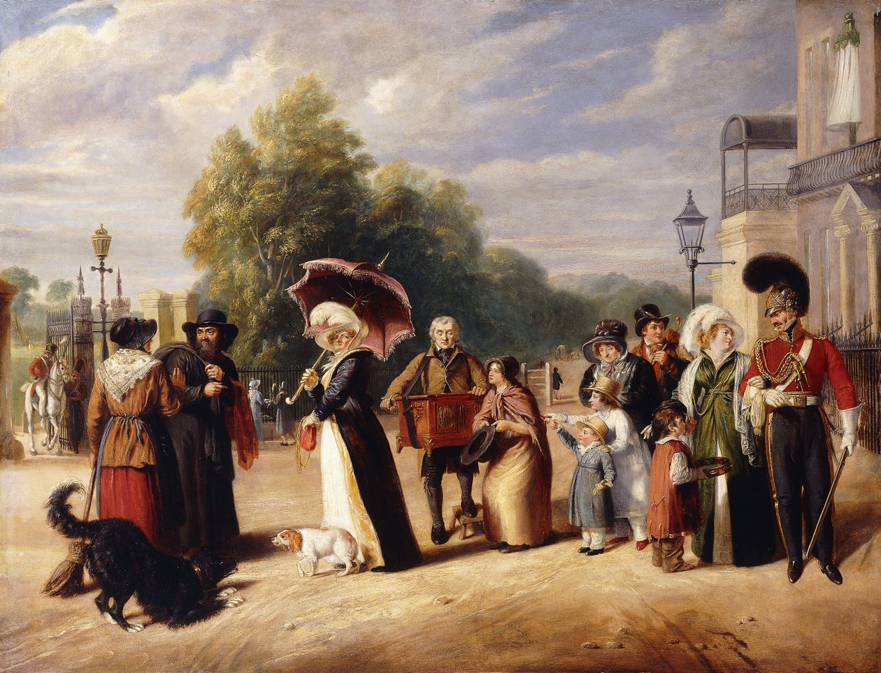 Hyde Park Corner Wellingtonin herttuan asunnon kanssa, tekijältä Charles Cranmer