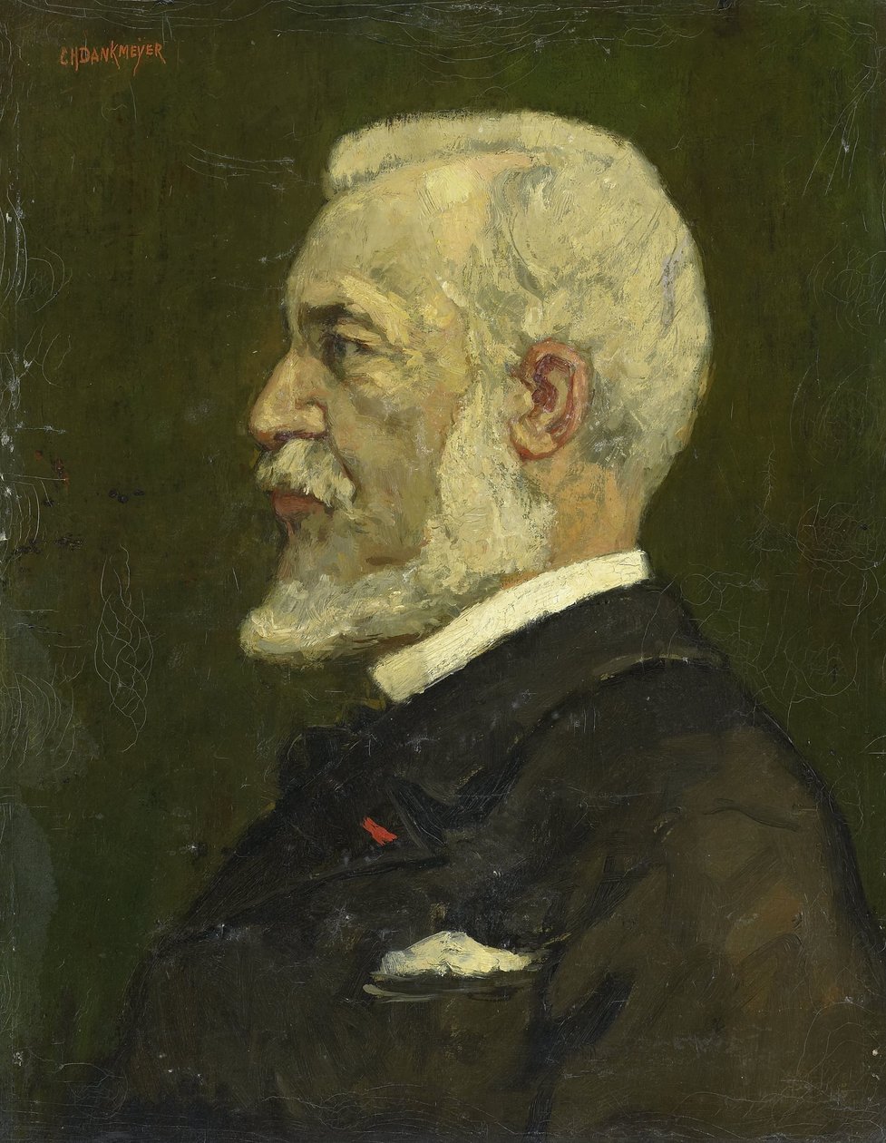 Johannes Bosboom (1817-91), taidemaalari tekijältä Charles Dankmeijer (signed by artist)