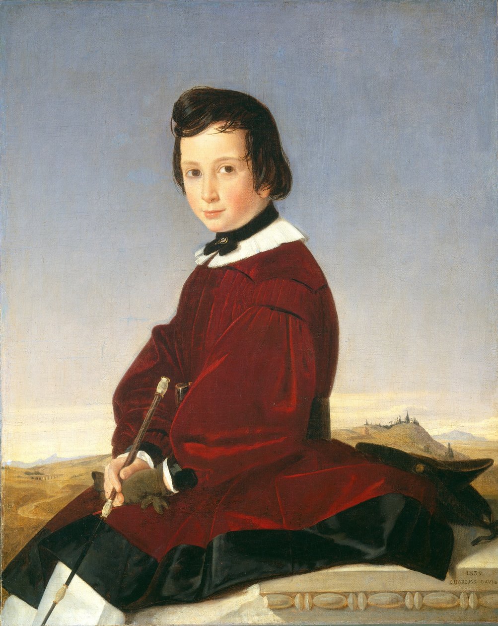 Nuoren ratsutaisen muotokuva, 1839. tekijältä Charles David
