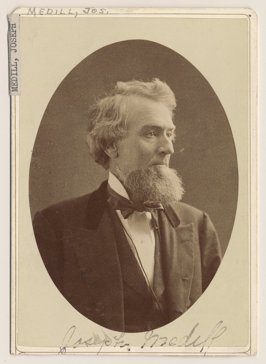 Joseph Medillin muotokuva, n. 1876 tekijältä Charles Delevan Mosher