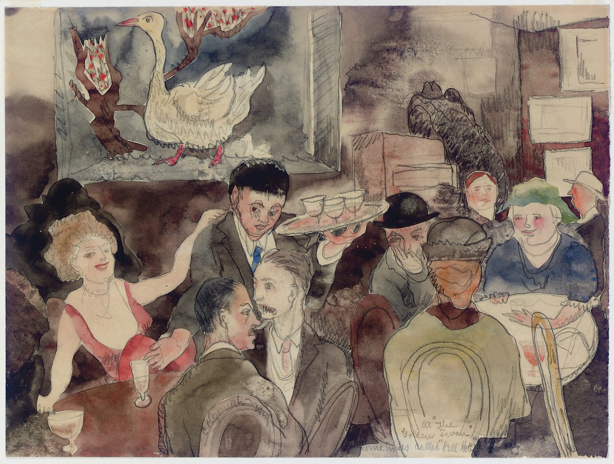 Kultaisessa joutsenessa, jota joskus kutsutaan "helvetin aukoksi" tekijältä Charles Demuth