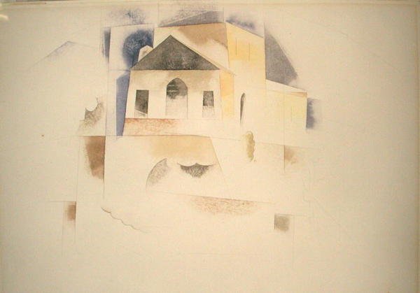 Bermuda House (akvarelli paperille) tekijältä Charles Demuth