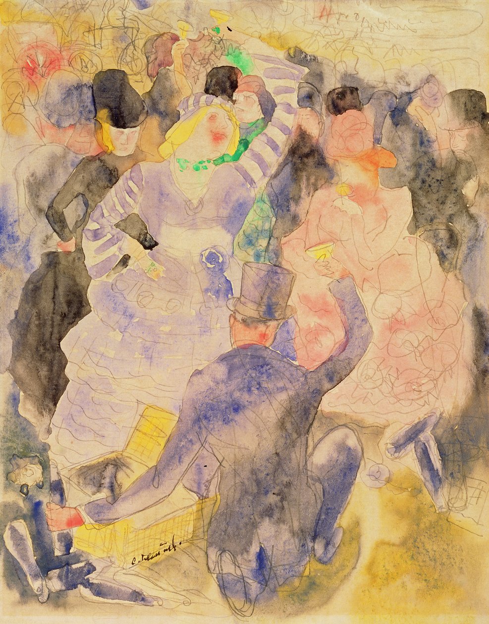 Piirustus Zolas Nanalle, 1915-16 tekijältä Charles Demuth