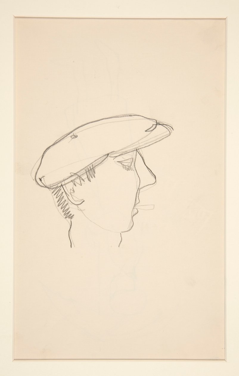 Miesten tupakoinnin johtaja (recto); Nainen sateenvarjolla (käänteinen) tekijältä Charles Demuth
