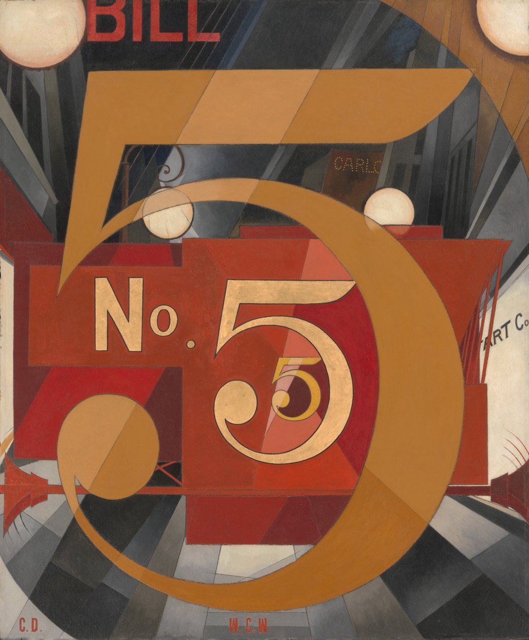 Näin kuvan 5 kultaisena tekijältä Charles Demuth