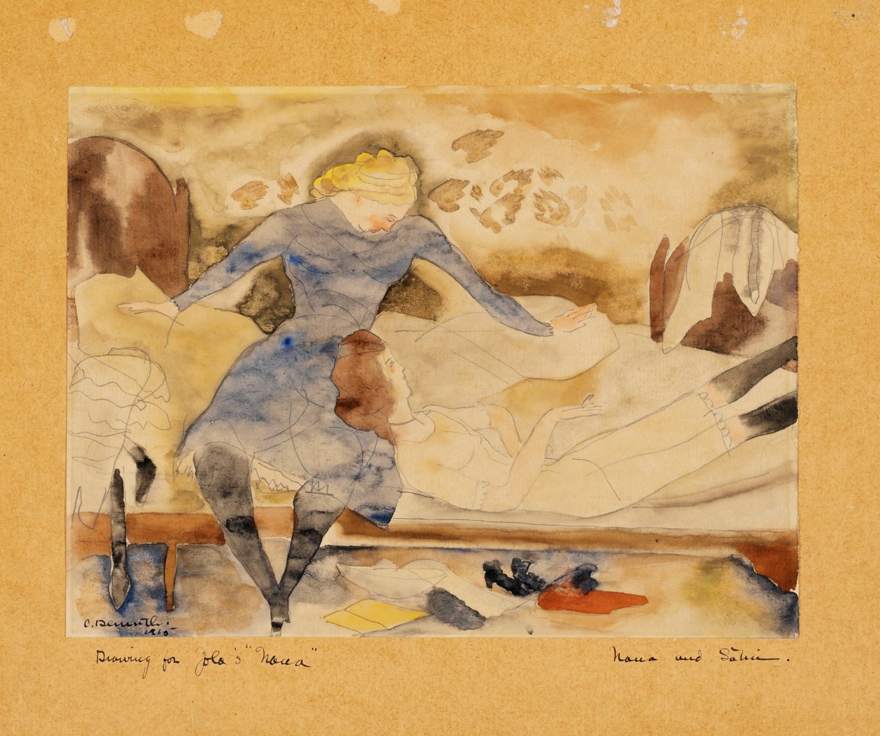 Nana vierailemassa ystävänsä Satinilla tekijältä Charles Demuth