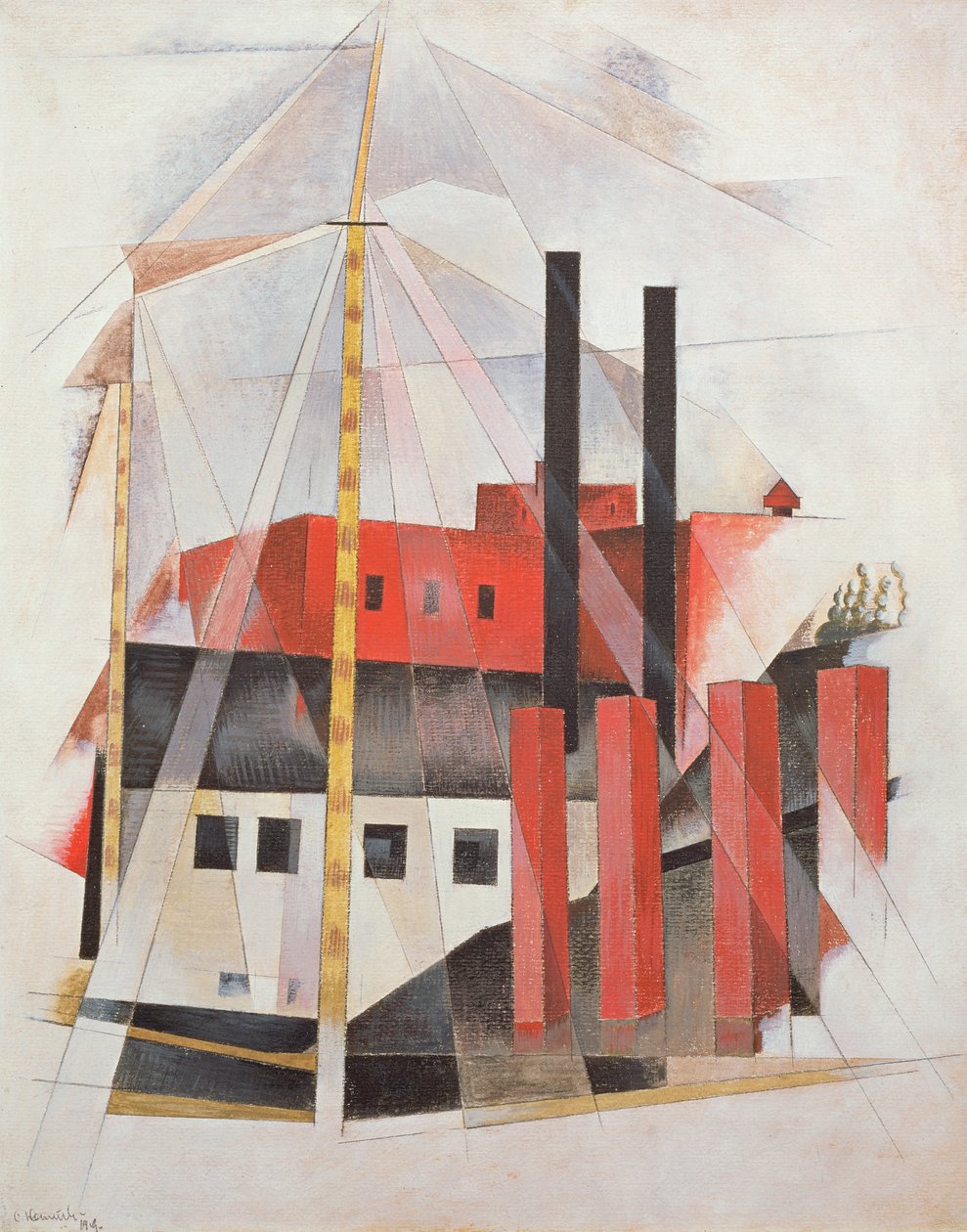 Piano Movers Holiday, 1919 tekijältä Charles Demuth